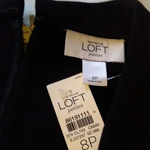 🆕 NWT LOFT Fitted Sleeveless Dress w/Collar& Pkts - Picture 7 of 8